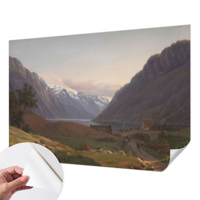 Fototapet 3D pentru dormitor cu motiv Bjergpanorama