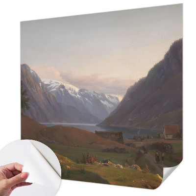 Fototapet 3D pentru dormitor cu motiv Bjergpanorama