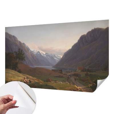 Fototapet 3D pentru dormitor cu motiv Bjergpanorama