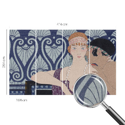 Tapet autocolant perete cu design artistic