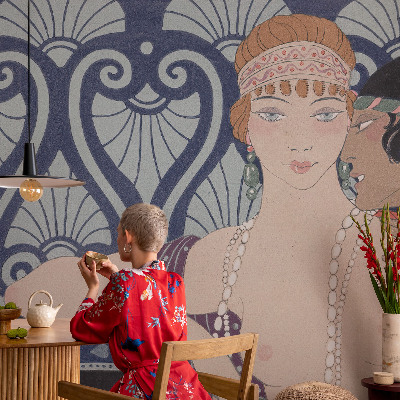 Tapet autocolant perete cu design artistic