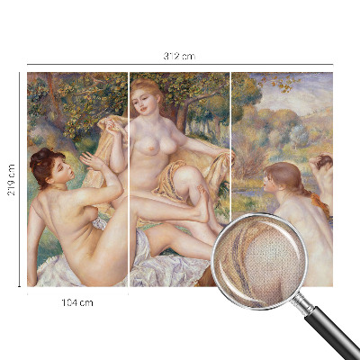 Fototapet 3D autoadeziv cu ilustrarea unei femei care se relaxează