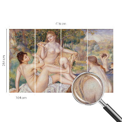 Fototapet 3D autoadeziv cu ilustrarea unei femei care se relaxează