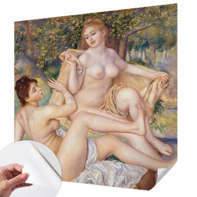 Fototapet 3D autoadeziv cu ilustrarea unei femei care se relaxează