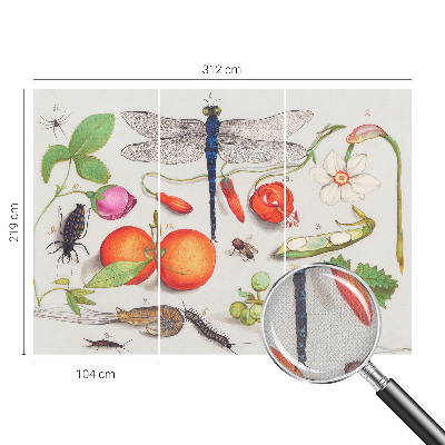 Fototapet autocolant cu ilustrație naturală