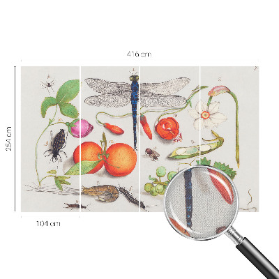 Fototapet autocolant cu ilustrație naturală