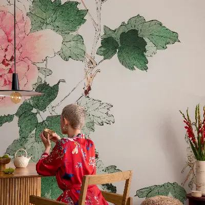Tapet autoadeziv Blomsteragtig subtilitet