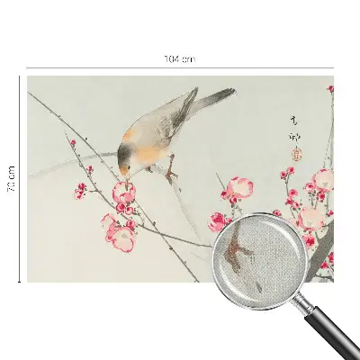 Fototapet 3d Blomsterfugl