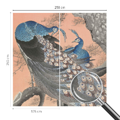 Fototapet 3d pentru living Påfugleagtig elegance