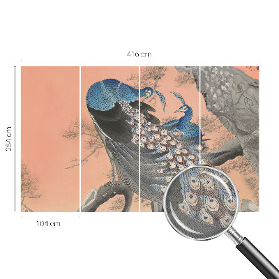 Fototapet 3d pentru living Påfugleagtig elegance