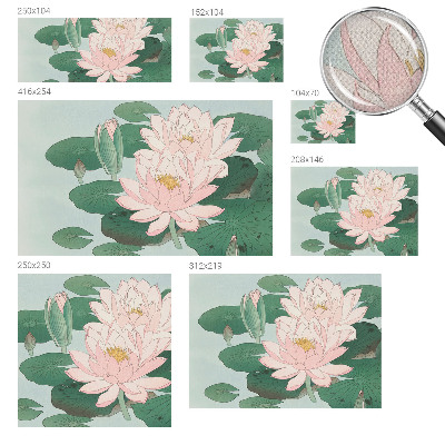 Fototapet 3D autoadeziv cu design Vandlotus
