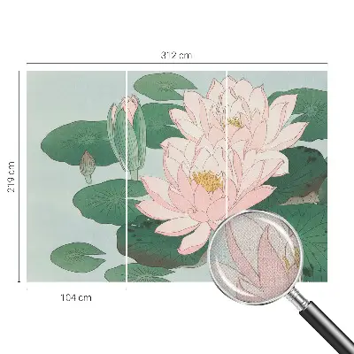 Fototapet 3d autoadeziv Vandlotus