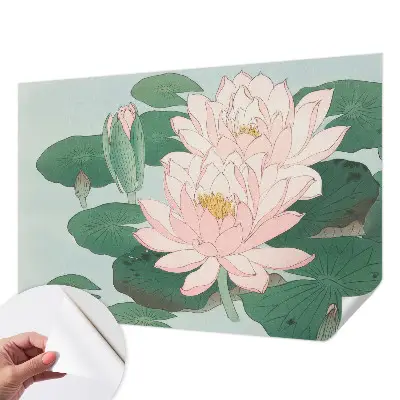 Fototapet 3d autoadeziv Vandlotus