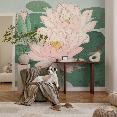Fototapet 3D autoadeziv cu design Vandlotus