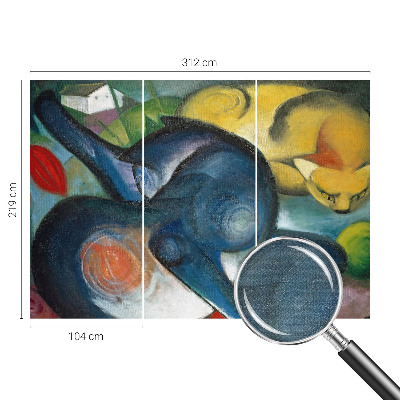 Fototapet 3D pentru dormitor cu design Kattekunst