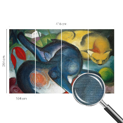 Fototapet 3D pentru dormitor cu design Kattekunst