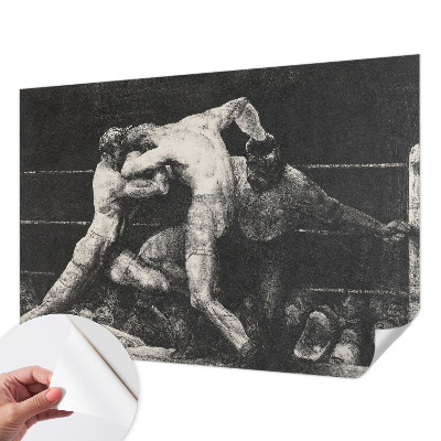 Fototapet autoadeziv pentru living cu motiv „Boksernes duel”