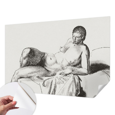 Fototapet autoadeziv pentru camera copiilor Kunstnerisk nøgen