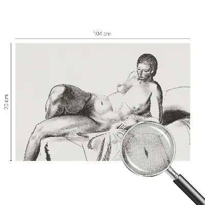 Fototapet autoadeziv pentru camera copiilor Kunstnerisk nøgen