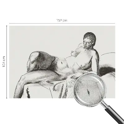 Fototapet autoadeziv pentru camera copiilor Kunstnerisk nøgen