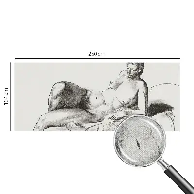 Fototapet autoadeziv pentru camera copiilor Kunstnerisk nøgen