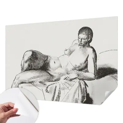 Fototapet autoadeziv pentru camera copiilor Kunstnerisk nøgen