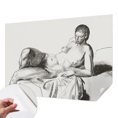 Fototapet autoadeziv pentru camera copiilor Kunstnerisk nøgen