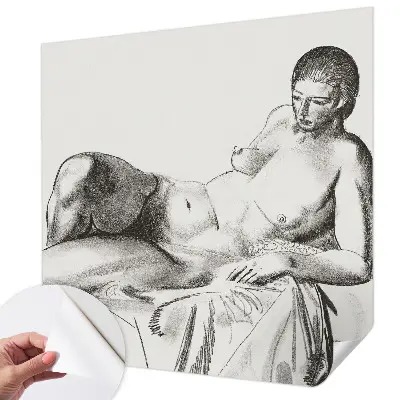 Fototapet autoadeziv pentru camera copiilor Kunstnerisk nøgen