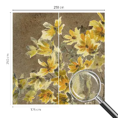 Fototapet 3d Solrig buket
