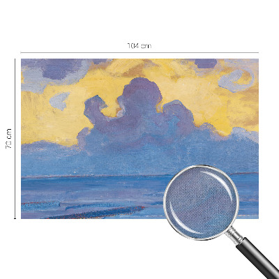 Fototapet 3D pentru living cu ilustrarea unui peisaj ceresc