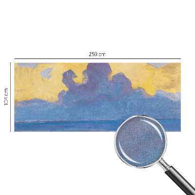 Fototapet 3D pentru living cu ilustrarea unui peisaj ceresc