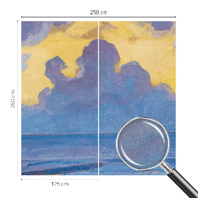 Fototapet 3D pentru living cu ilustrarea unui peisaj ceresc
