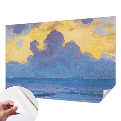 Fototapet 3D pentru living cu ilustrarea unui peisaj ceresc