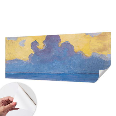 Fototapet 3D pentru living cu ilustrarea unui peisaj ceresc