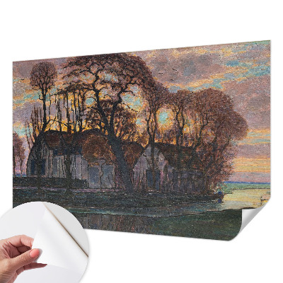 Fototapet 3D autoadeziv cu motiv de peisaj nocturn