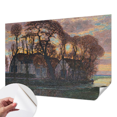 Fototapet 3D autoadeziv cu motiv de peisaj nocturn