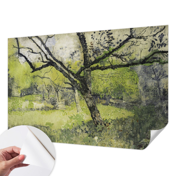 Fototapet 3D pentru dormitor model „Forårsparken” cu motive naturale