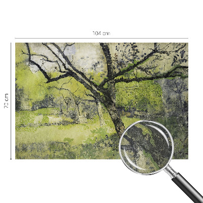 Fototapet 3D pentru dormitor model „Forårsparken” cu motive naturale
