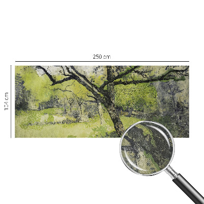Fototapet 3D pentru dormitor model „Forårsparken” cu motive naturale