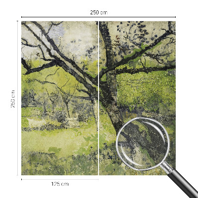 Fototapet 3D pentru dormitor model „Forårsparken” cu motive naturale