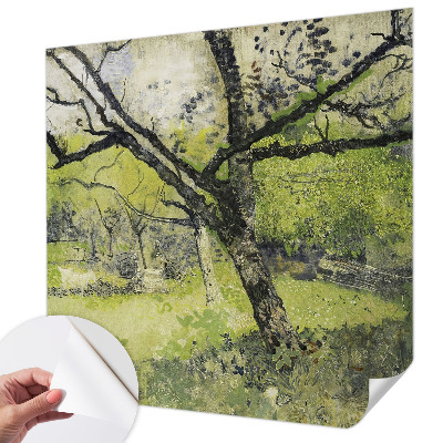 Fototapet 3D pentru dormitor model „Forårsparken” cu motive naturale