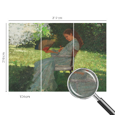 Fototapet autoadeziv pentru dormitor cu design „Sommerharmoni”