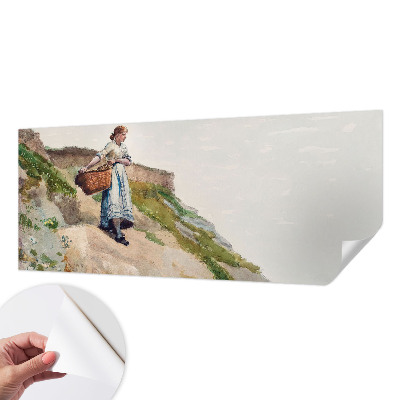 Fototapet autoadeziv pentru camera copiilor cu peisaj feminin