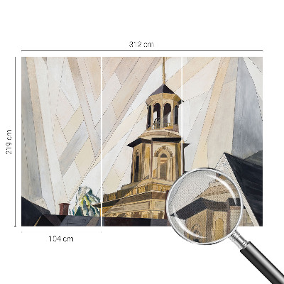 Fototapet autocolant cu imprimare cu motiv „turn arhitectural”