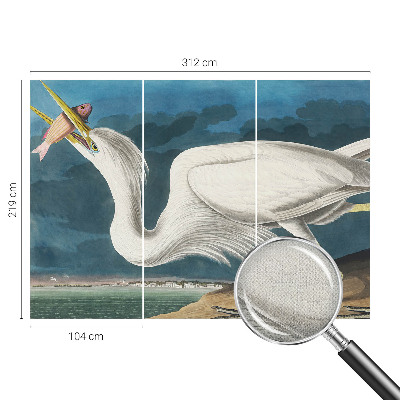 Fototapet autoadeziv pentru camera copiilor Fugl med fisk