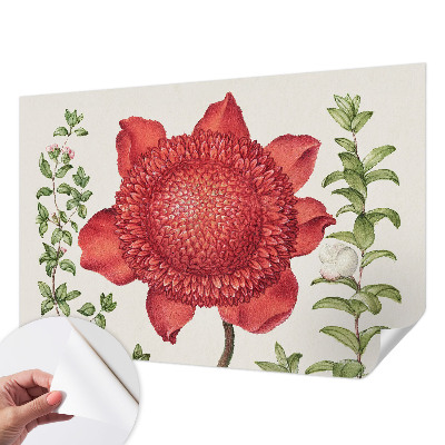 Fototapet autocolant cu motive florale într-un design elegant