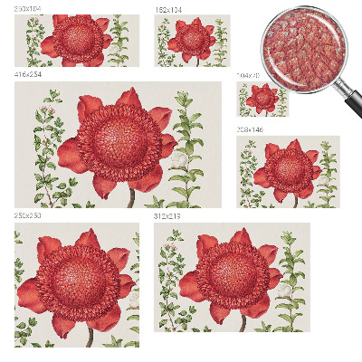 Fototapet autocolant cu motive florale într-un design elegant