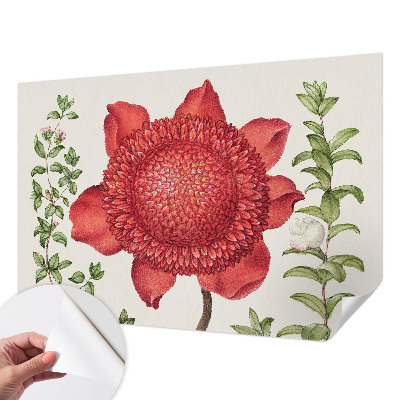 Fototapet autocolant cu motive florale într-un design elegant