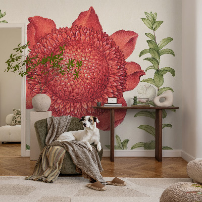 Fototapet autocolant cu motive florale într-un design elegant