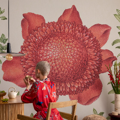 Fototapet autocolant cu motive florale într-un design elegant